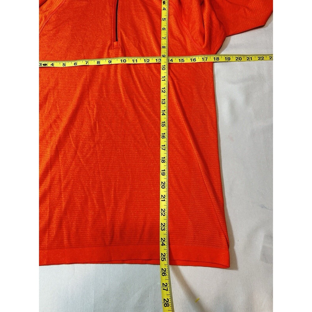 Lululemon Women 1/4 Zip Orange Hoodie Long Sleeve Small - Picture 5 of 7